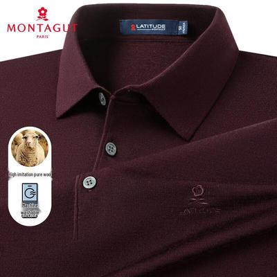 Maglione Polo Lavabile in Lana d'Agnello da Uomo MONTAGUT