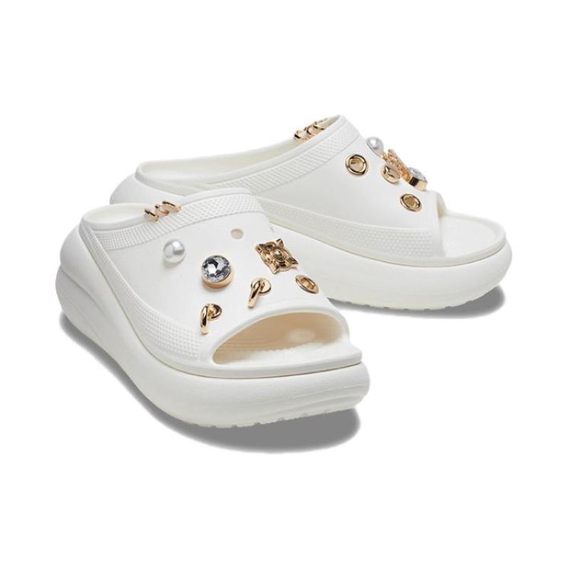 Crocs Slide Slippers Women's White
