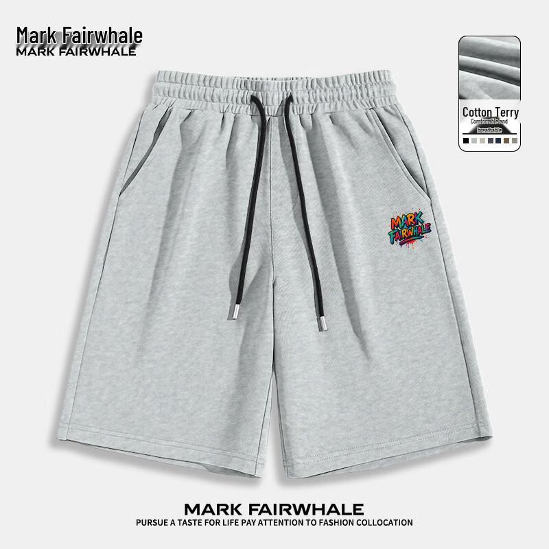 MARK FAIRWHALE Men s Loose Fit Cotton Casual Shorts M