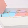 3PCS Blue Light Blocking Glasses Women Myopia Eyewear Round Metal Frame Computer Glasses Girls Shortsighted