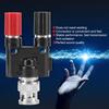 Bnc Male Plug To Two  4Mm Banana Binding Coaxial Adapter Connector Bnc