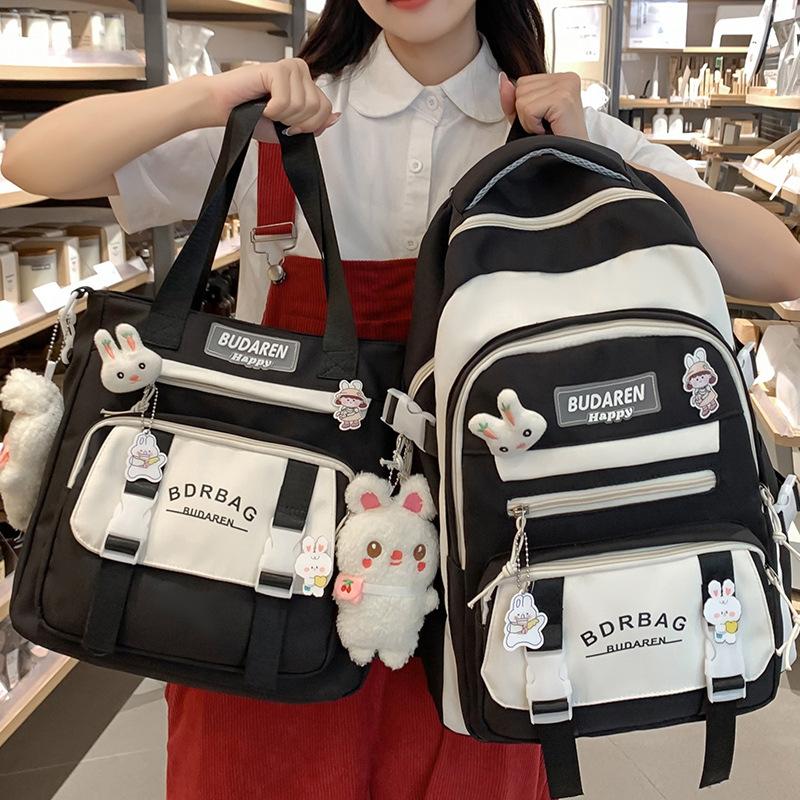 

Schoolbag Children Elementary School Students Junior High School Girls Multi Layer Backpack Girls High School Students Backpack