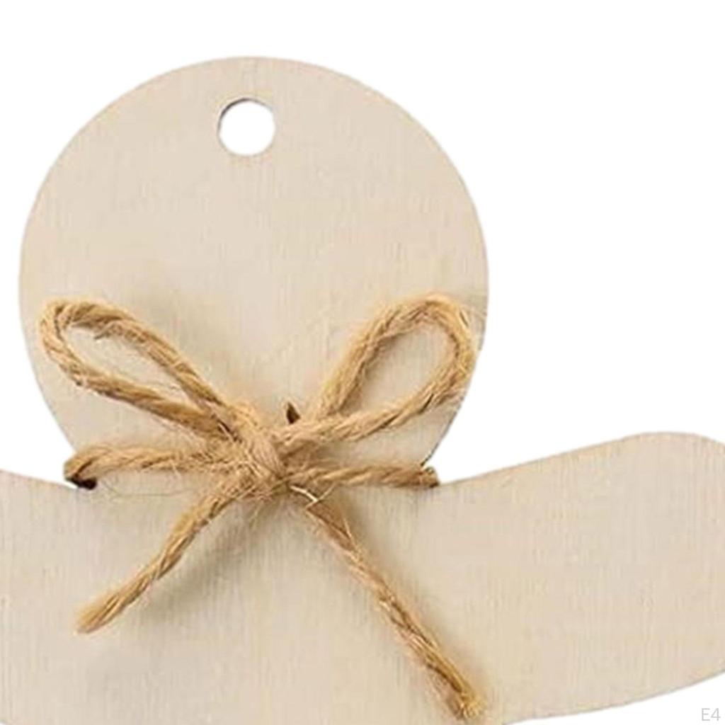 30Pcs Crafting Wooden Gingerbread Man Figures for Holiday Projects