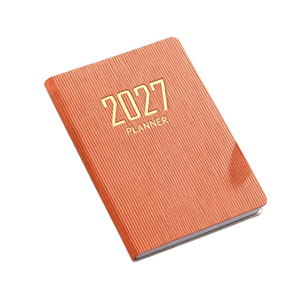 Högkvalitativ A7 2027 Agendabok Ficka med Kalender Dagbok Veckoplanerare Anteckningsböcker Studenter