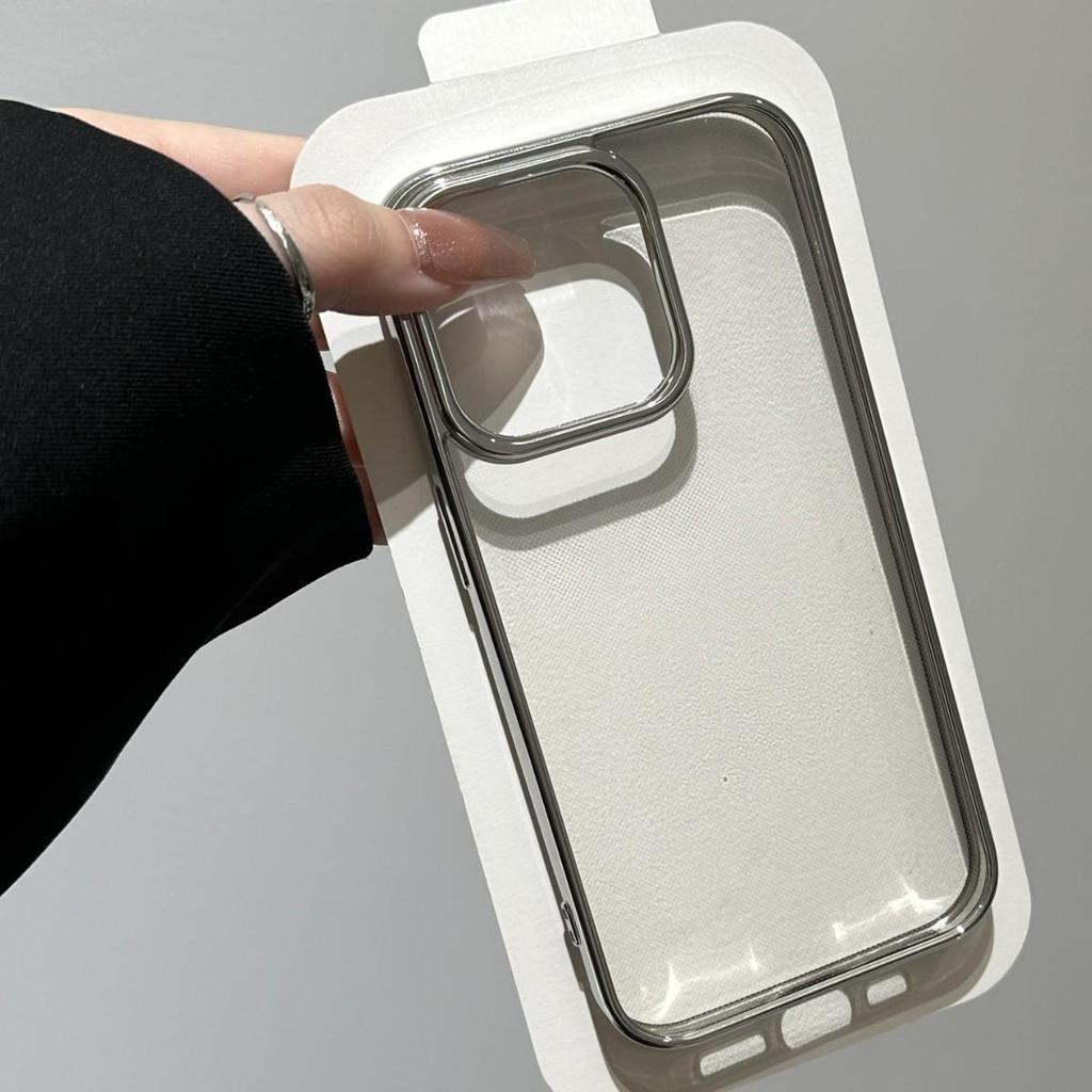 Electroplated Frame for Apple iPhone 17 Pro Max/16 Pro - Drop-Proof Case, Fits iPhone 14/13/12.