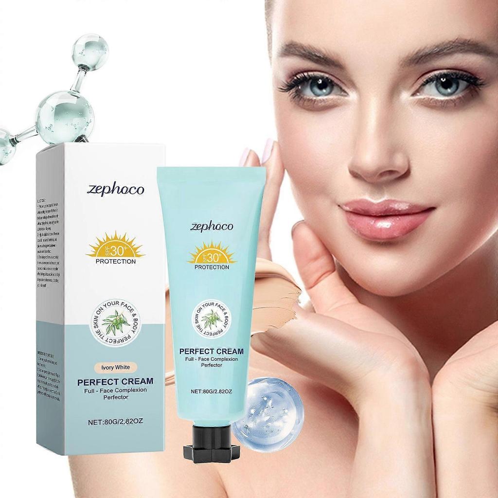 Limited time!!Zephoco Ivory White Moisturizing Foundation Is A Gentle, Nourishing, Light And Thin Makeup Matte, Clear And Protective Foundation
