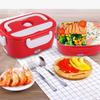 Tragbare elektrische Edelstahl-Lunchbox mit herausnehmbaren Fächern für warme Mahlzeiten
