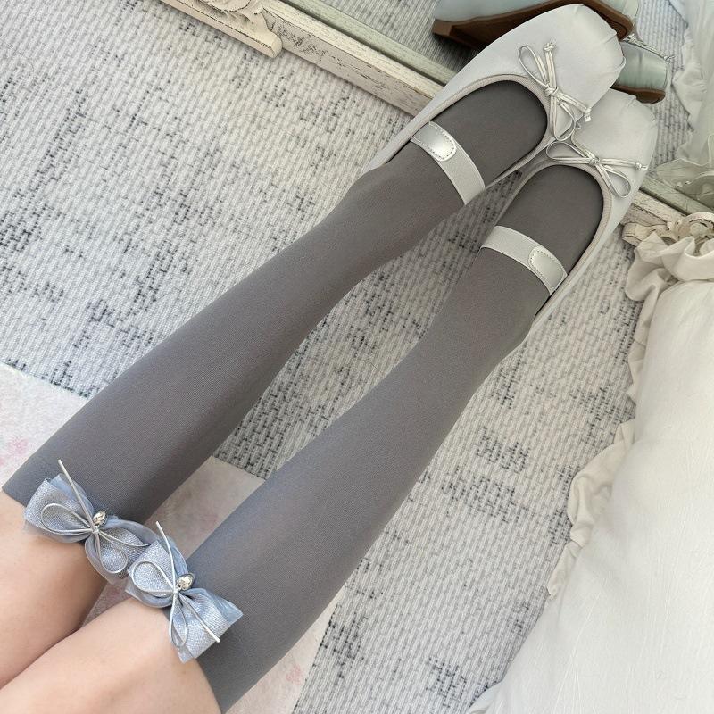 Jk Gray Calf Socks Girls Spring Girls Sweet Lace Medium Tube Socks Black Pile Socks Lolita Socks