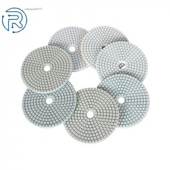 8Pcs Diamond Polishing Pads 5" Wet Dry Set for Marble Quartz Stone Polishing New