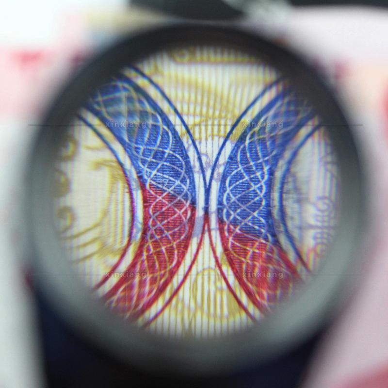 30X Jewelry Magnifying Glass All-Metal with 2 Led Lights Pocket Illuminated Loupe Triplet Glass Diamond for Jade Appreciation