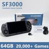 Multi Functional SF3000 4.5 Inch Handheld Game Player IPS Screen Portable Retro Video Game Console Built-in 20000+ Games