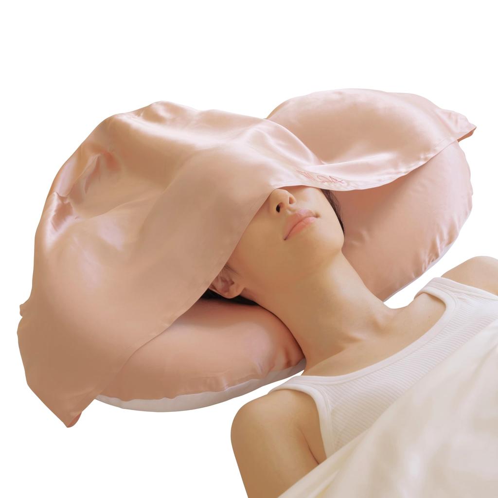 Silk X Special Pillow Beauty While Wrap Your Hair In Silk Hood To Protect It from Friction and Static Silk Serum Pillow for Smooth Morning Hair with