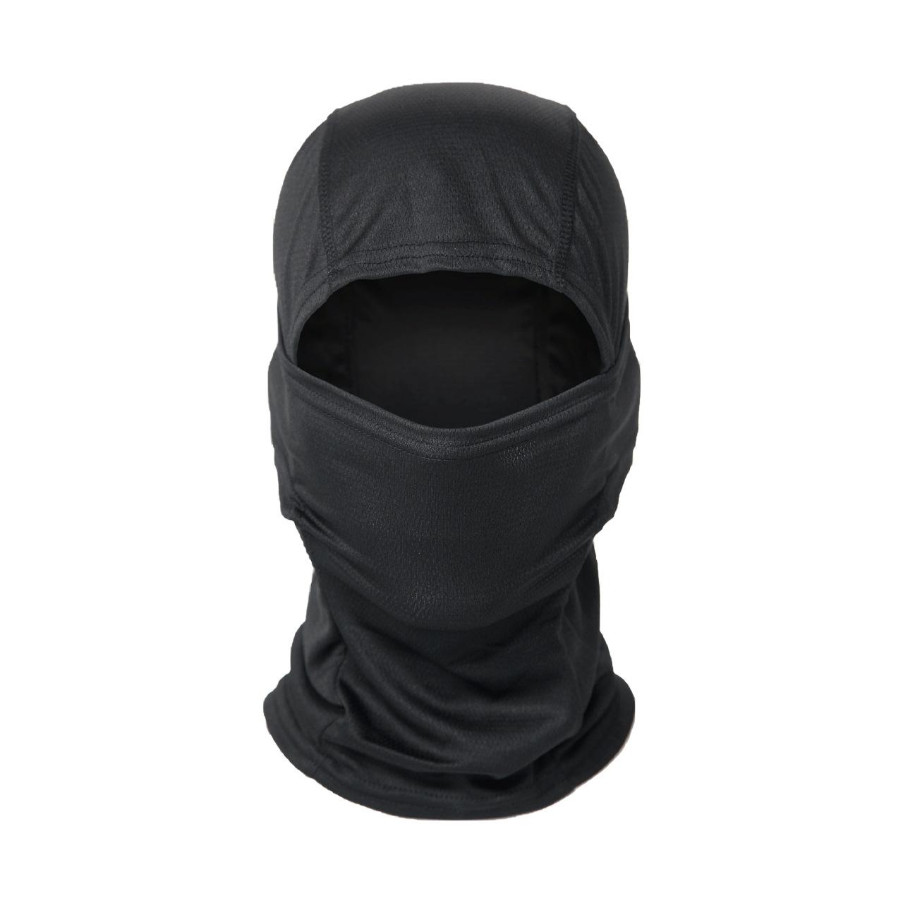 

Breathable Camo Balaclava, UPF50+ UV Protection Full Face Mask for Cycling, Hunting, Outdoor Sports L чёрный