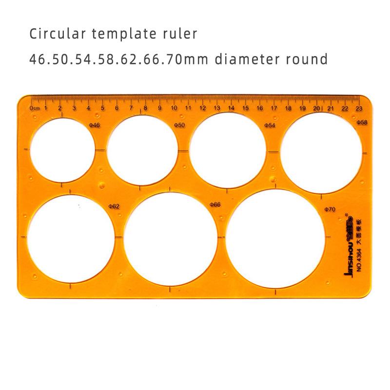 1pcs Professional Drawing Template Ruler for Curves, Circles, Ovals - Ideal for Engineering, Architecture, Interior Design