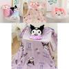 My Melody Cartoon Coral Fleece Travel Blanket With Soft Plush For Kids And Students