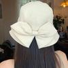 Women's Bowknot Bucket Hat, Double-Sided Reversible Sun Hat for Spring Summer, Foldable Travel Beach Hat for Outdoor Daily Wear
