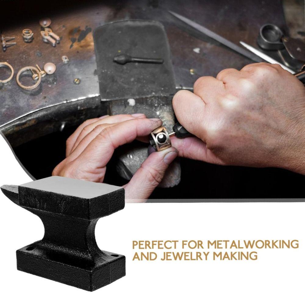 Extra Large Feet Mini Anvil Polished Cast Iron Jewelry Repair Horn DIY Pad  Jewelry Making