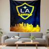LA Galaxy Logo Tapestry Wall Hanging, MLS Soccer Club Art, Sports Wall Decor for Bedroom Living Room Man Cave