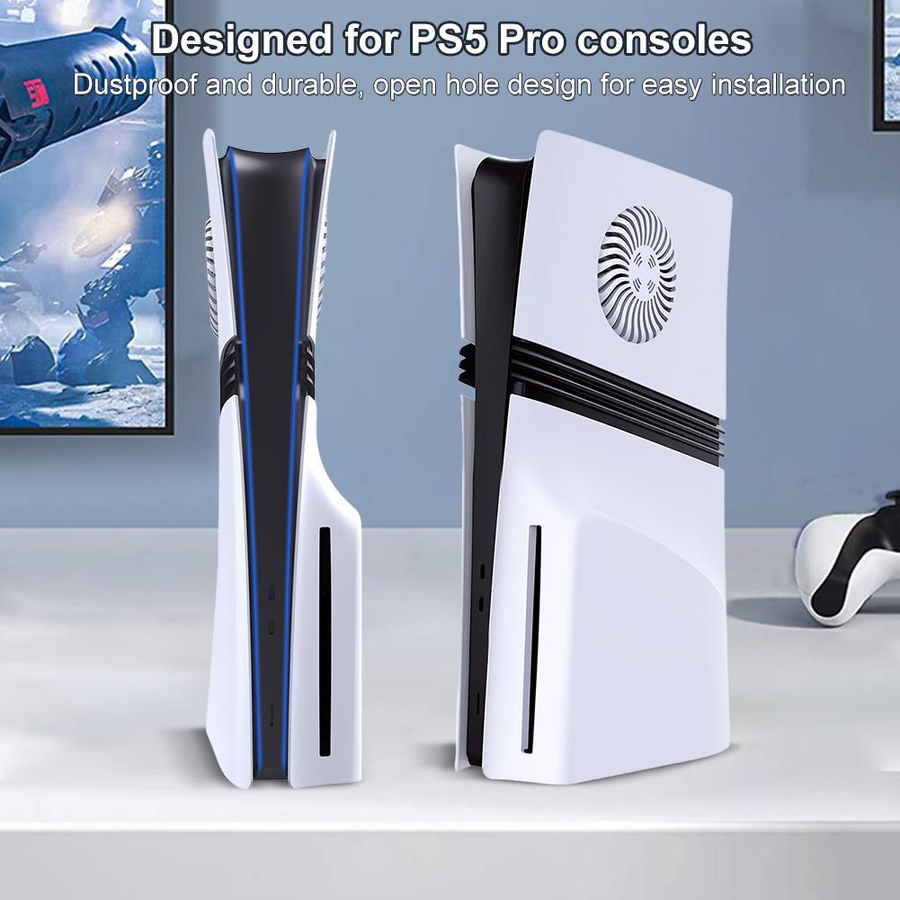 Capac consolă placă frontală Carcasă dură ABS Anti-zgârieturi Capac carcasă placă frontală cu orificiu de răcire pentru consolă playstation 5 Pro PS5 Pro