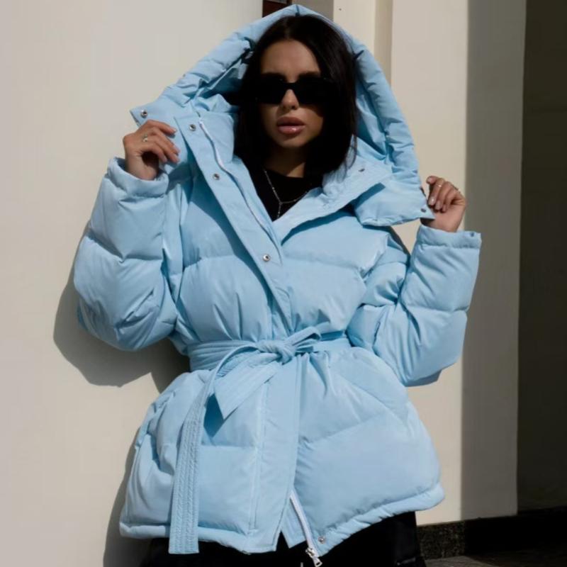 Autumn and Winter Hooded Thickened Fashionable Jacket Women's Warm Coat