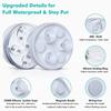 Wireless Color Altering Underwater Light With 10 Fixed pitches And 3 Adjustable Effects For Pool Lighting