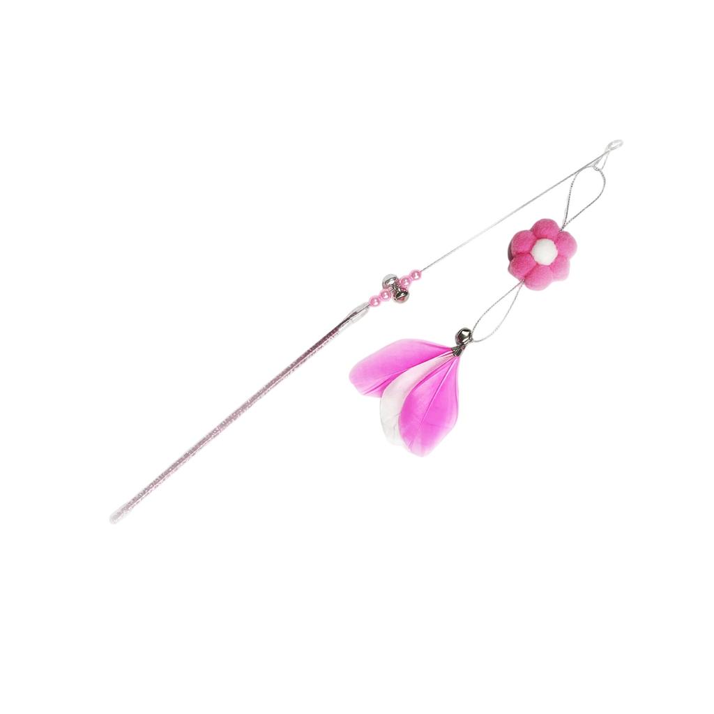 Colorful Pet Teasers, Feather Bell Toys, Suitable For Kittens To Play With, Made Of Safe Materials