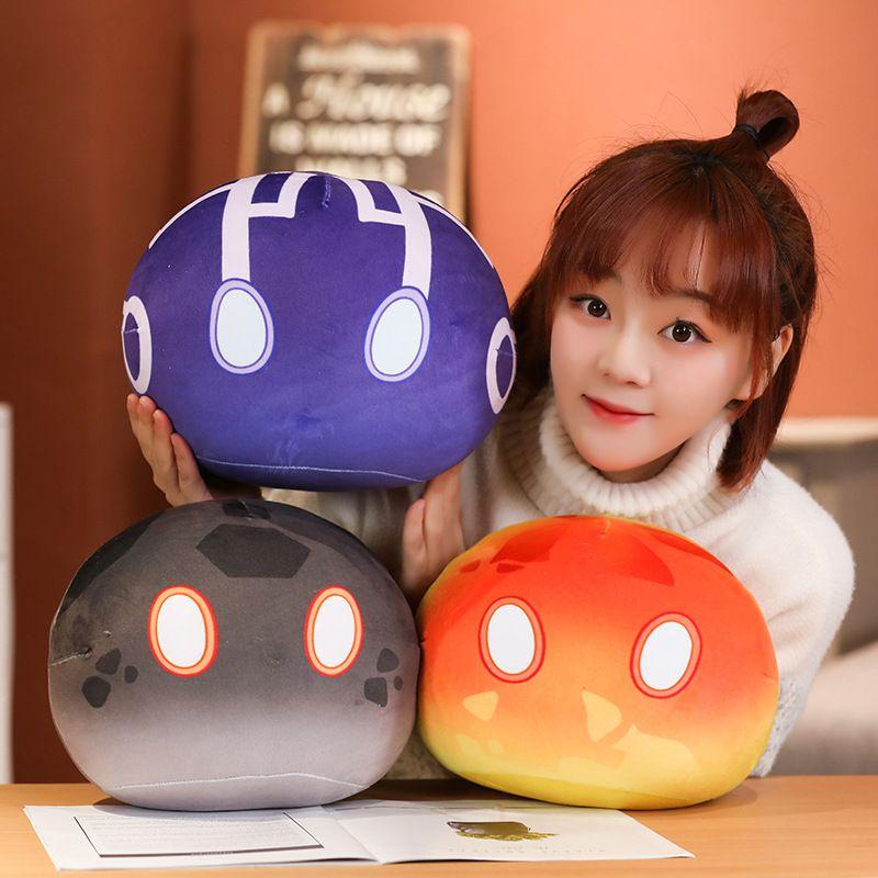 Genshin Impact Slime Theme Adorable Plush Dolls Perfect Kids Gift Cartoon Pillow