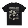 Fashion Women T Shirt Singer Lana Del Rey Shirt Ultraviolence Music Album T Shirt Vintage Hip Hop Streetwear Casual Short Sleeve