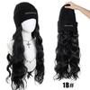 Synthetic Wig Hat Wig Warm Knitted Hat with Water Ripple Curls Women's Hat Wig Suitable for Daily Wear in Winter and Autumn