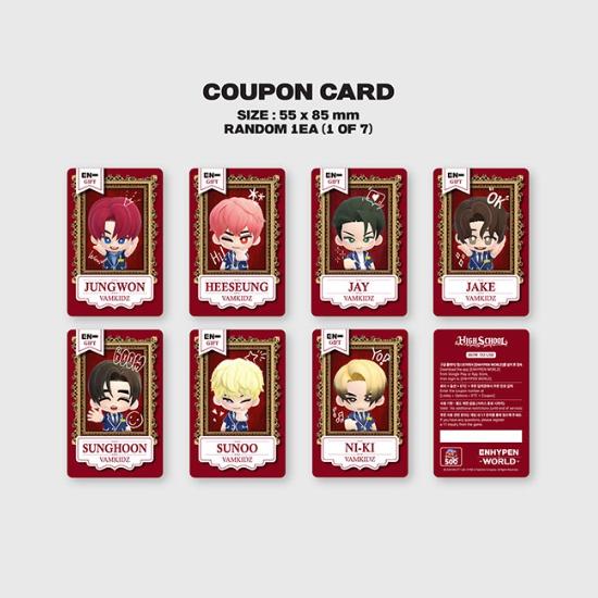 Pre-order ENHYPEN World Coupon Card Collection HIGH SCHOOL Gift ver.