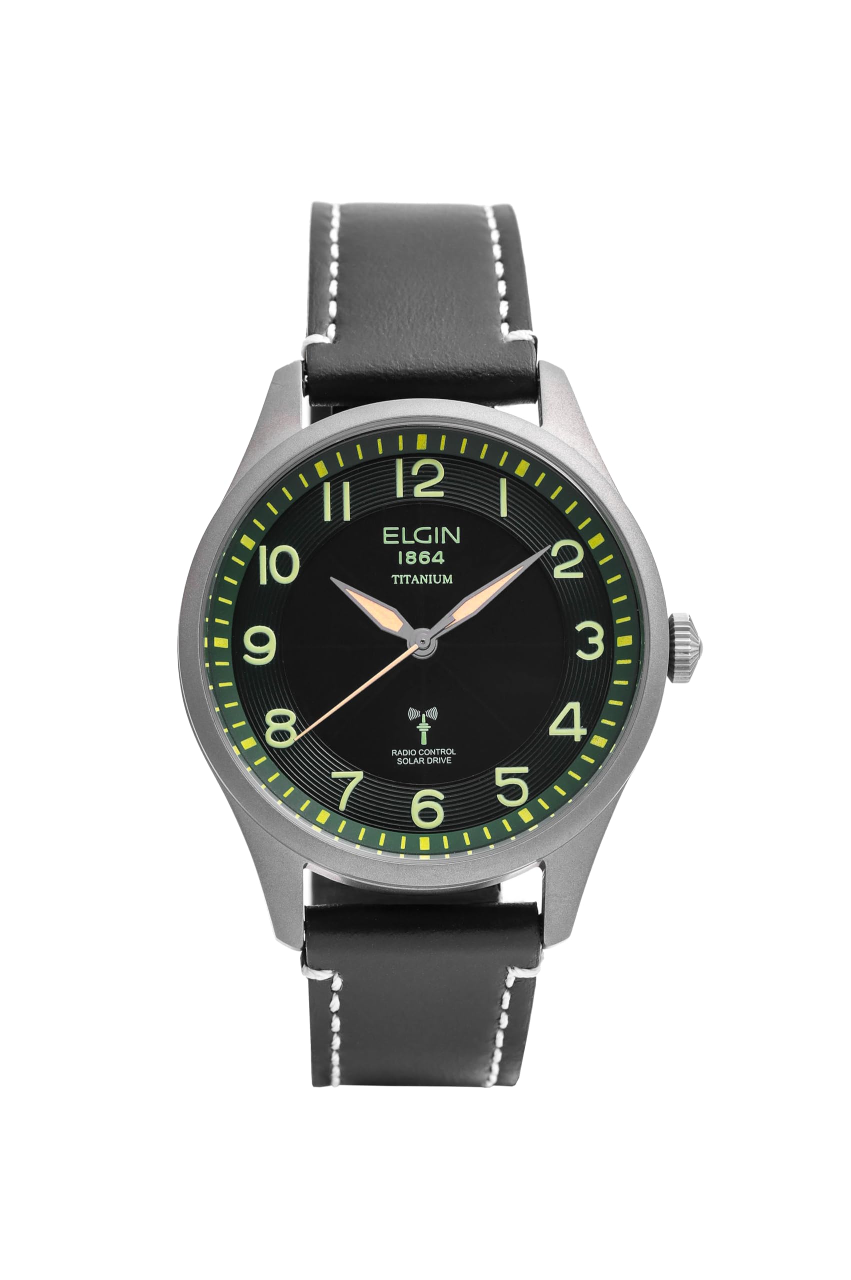 ELGIN Титановые Солнечные Часы Радиоуправляемые FK1431TI-GRP