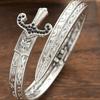 1pc Punk Gothic Geometric Open Sword Bangle Bangle Bracelet Bracelet Couple Gift Men Hip Hop Jewelry
