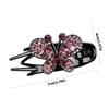 4PCS Butterfly Hair Barrettes with Rhinestones Decors for Women Girl Comfortable Wear Hair Clip for Various Hairstyles