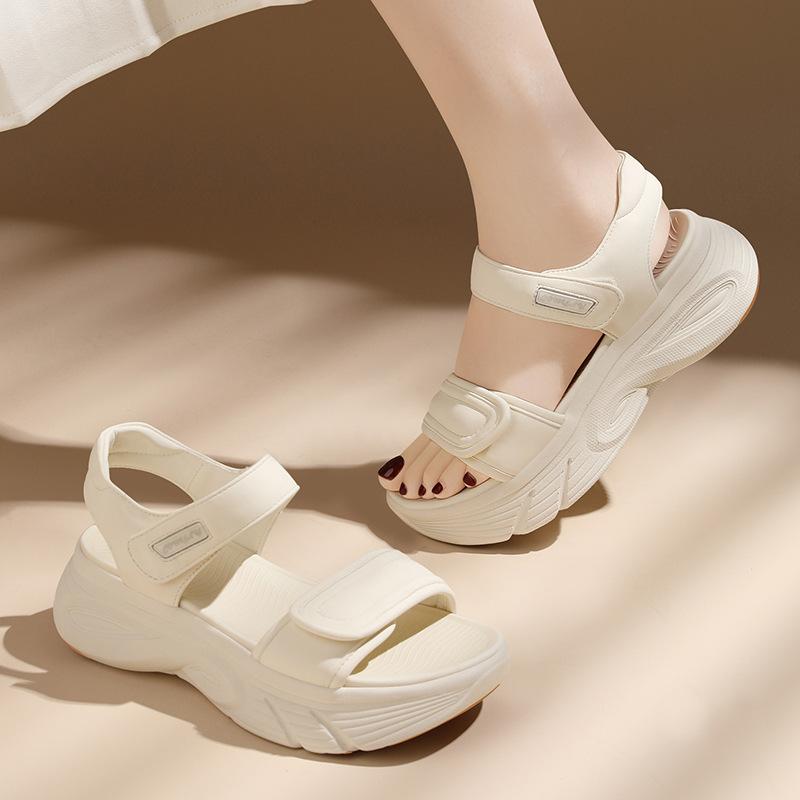 Platform Sandals Women's New Summer Trendy Sports Fashion Outerwear Casual Women's Soft-soled Roman Beach Shoes