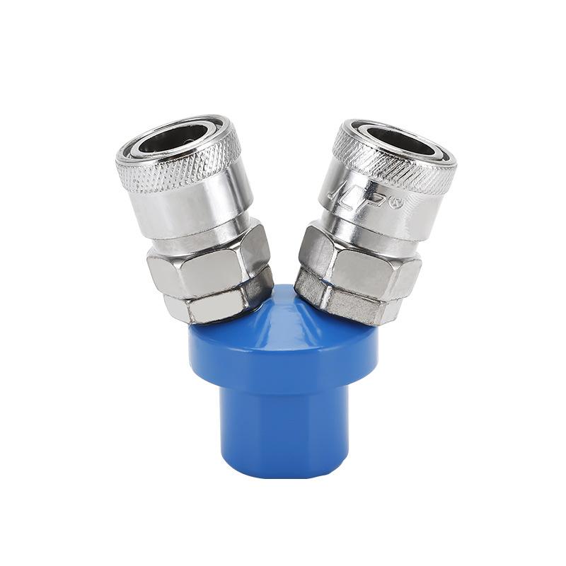 Round Three-Way Round Two-Way C-Type Quick Connector Smysmv Straight Row Quick Plug 4 Points Internal And External Thread