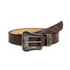 Fashion Punk Wide Belt With Alloy Buckle And Pearl Bead Decoration For Women