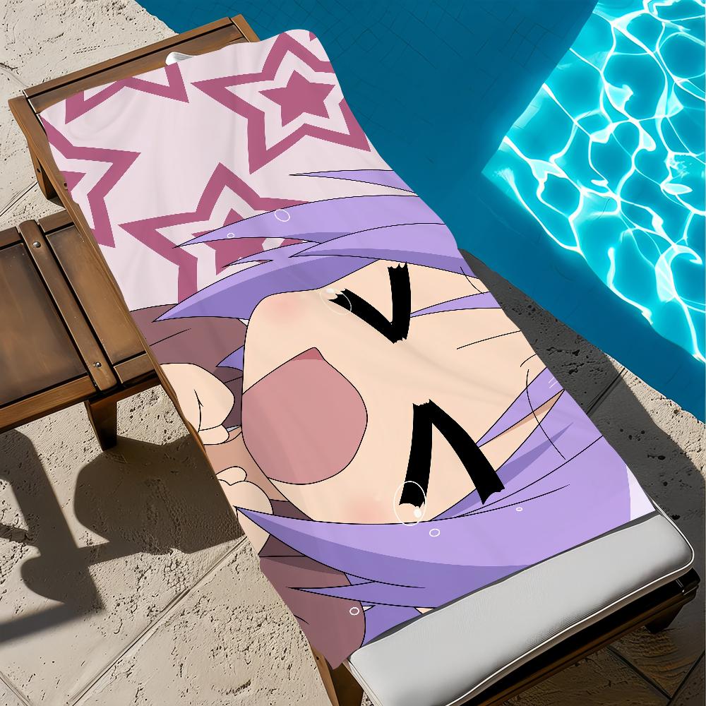 l-lucky anime s-stear Towel Large Quick-Drying Microfiber soft Beach Towel for Travel Fitness Sauna Bathing Camping