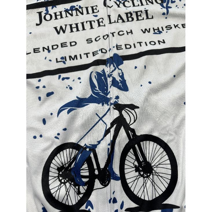 Męska koszulka rowerowa z zamkiem i nadrukiem, szybkoschnąca, odprowadzająca wilgoć, oddychająca, z krótkim rękawem, koszulka MTB na rower górski, do sportów rowerowych