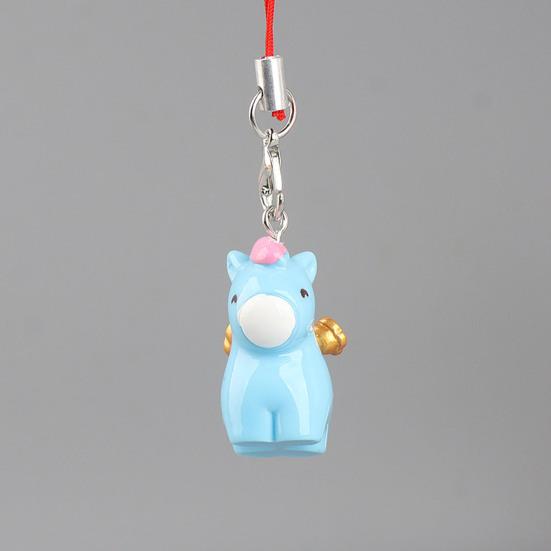 Phone Pendant 2026 Year of Horse Charm Good Luck Keychain Zodiac Animal Shape Mobile Phones Keys Bags Ornament