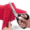 Serrated Edge Zig Zag Scissors Stainless Steel Sewing Shears Pinking Shears  Fabric Cutting