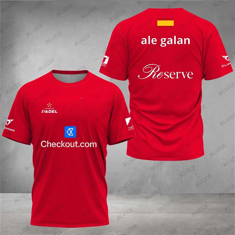 Kul Padel Pustende Kortermet Fitness T-skjorte Sommer Damer Menn Hurtigtørkende Gate O-hals T-skjorter Nye Padel Sports Unisex Topper