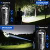 Super Bright LED Flashlight with Battery Display Rechargeable Light Telescopic Zoom Torch Lamp Outdoor Camping Fishing Lantern