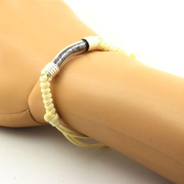 Stones and Minerals. Raw Hematite Bracelet Allevard, Isère, France. Beige.