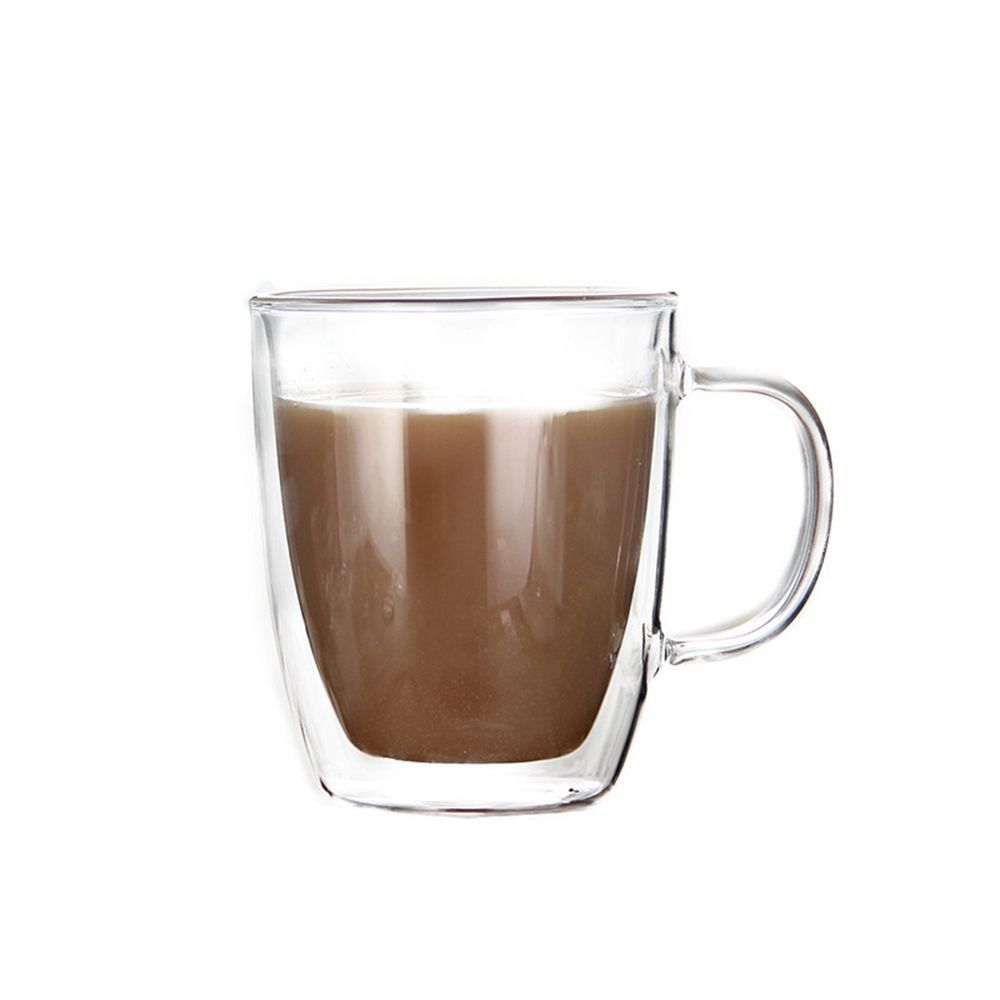 Cappuccino Latte for Juice Milk Glass Cup Coffee Mug Tea Cup Dinking Glasses Insulated Glass Cup