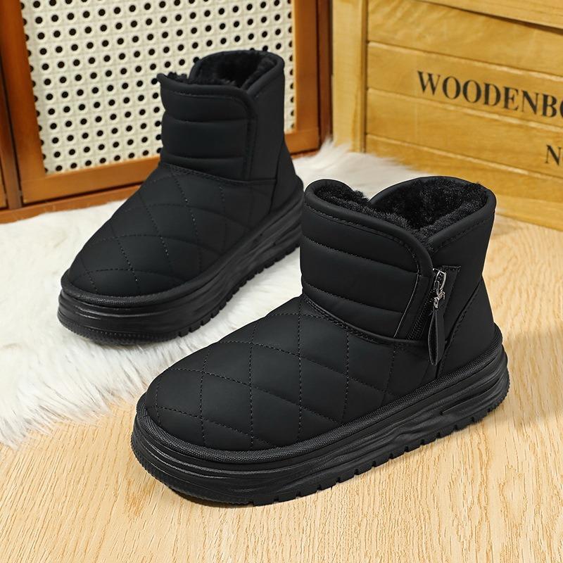 Winter Sleeve Warm Snow Boots Cotton Shoes Fleece Velvet Thick Warm Shoes Waterproof Platform Snow Boots For Women