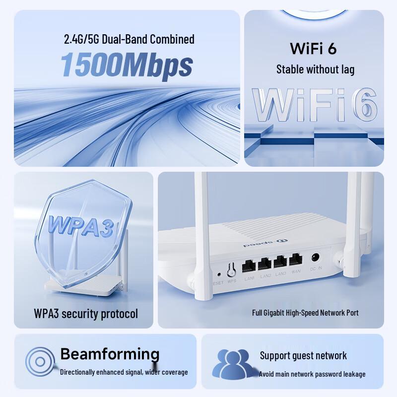 U-SPEED Wi-Fi 6 Wireless Routers (CN version)