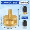 RV Blow Out Plug For Winterization - Brass Sprinkler Water Blow-Out Adapter With Schrader Valve To 3/4'' GHT Garden Hose Connection Winterizing