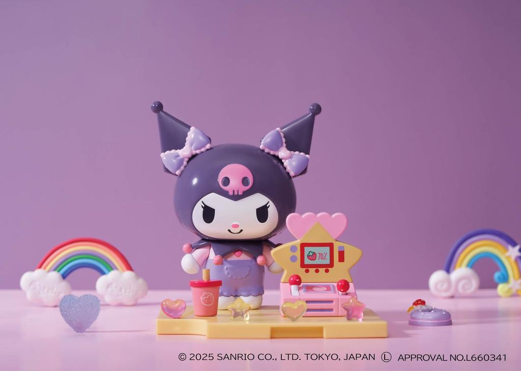 AGATSUMA Assembled Plastic Doll Candy Factory Kuromi 15 and Sanrio (Ages Up)