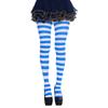 Damen Mehrfarbige Gestreifte Strumpfhosen Ganzkörper Mit Fuß Hohe Taille Leggings Elastische Lange Strümpfe Strumpfhosen für Karneval