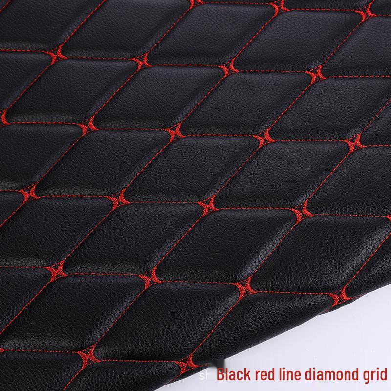 

Утолщенная искусственная кожа, обивка потолка и коврик для ног для салона автомобиля, с вышитыми деталями